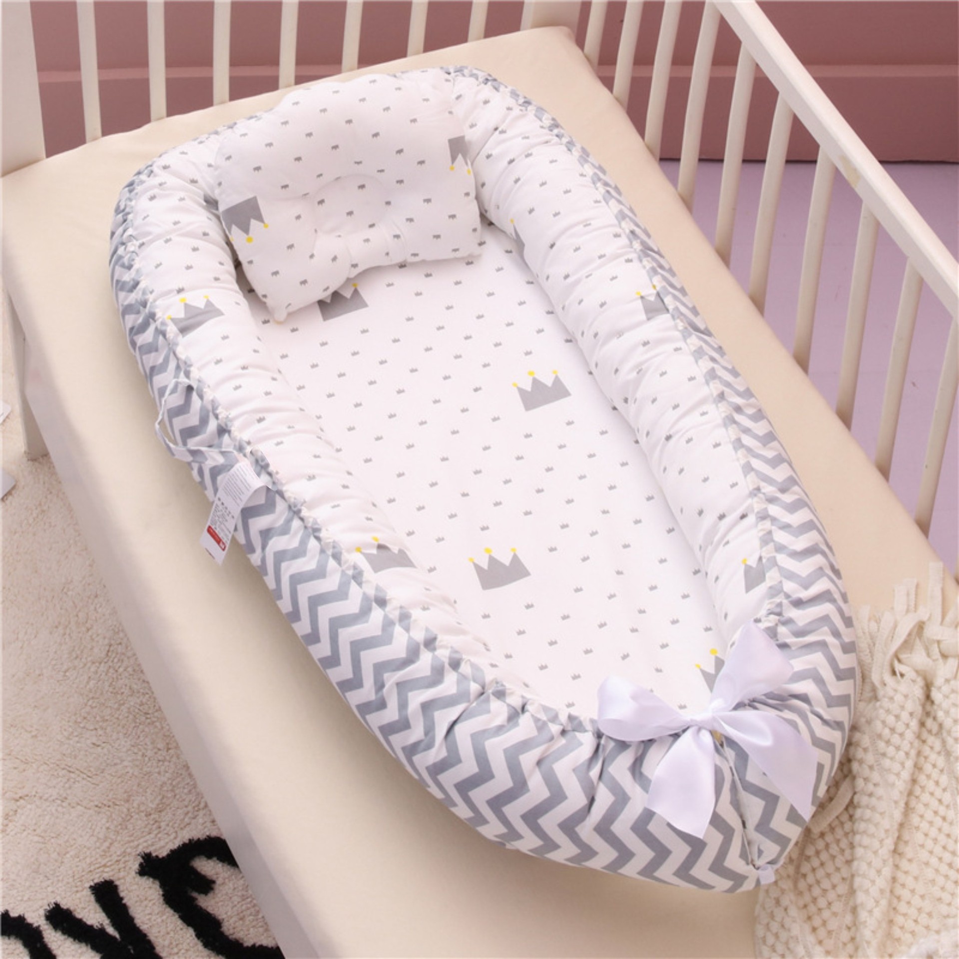 CA Cuna extraíble, cuna biónica para recién nacidos, lavable a máquina, cuna biónica para útero, suministros para madres e hijos.