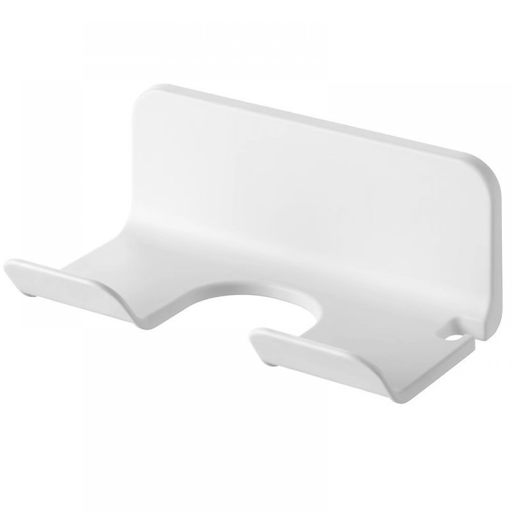 CA soportes de pared para secador de pelo y plancha, sin necesidad de taladrar (blanco)