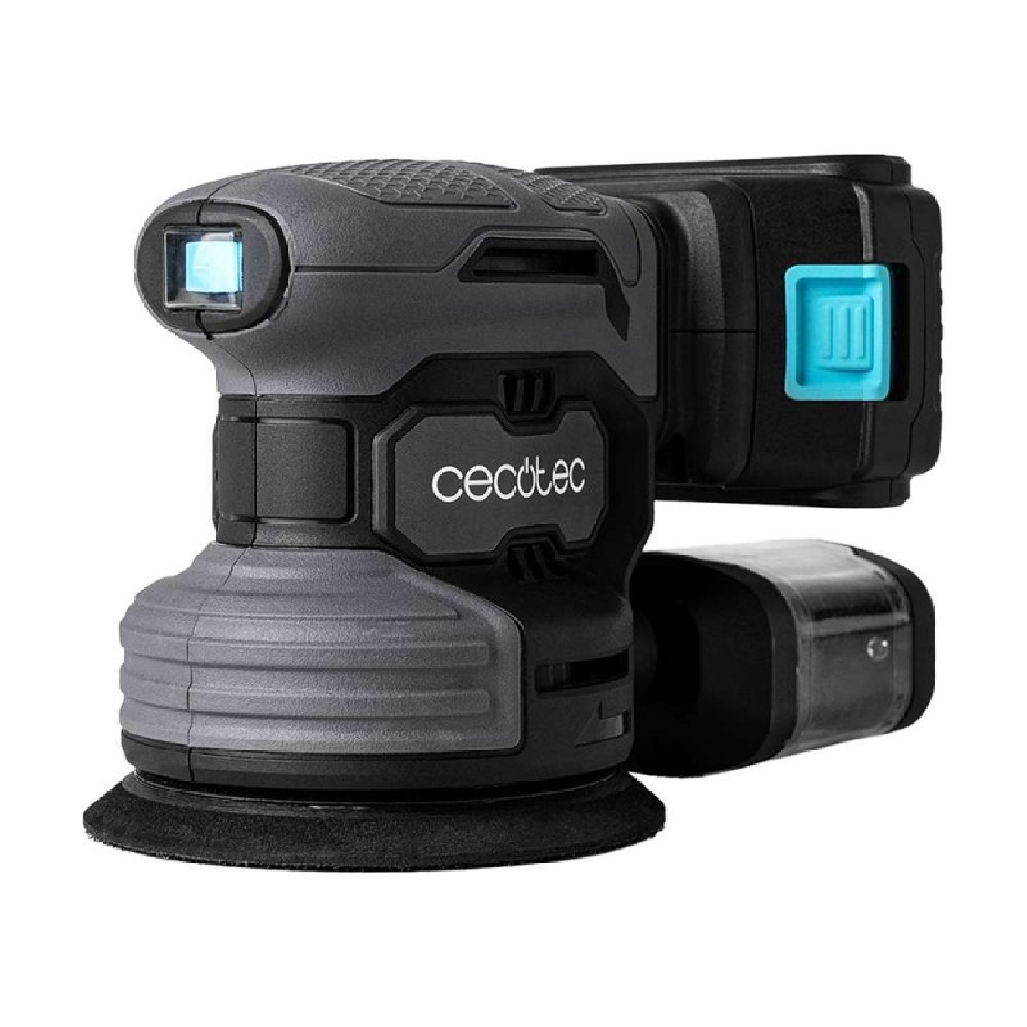 Cecotec Lijadora Rotorbital a Batería 21V y 2000mAh PerfectSurface 2120 Rotate. 13000rpm, 12 recambios, Depósito de polvo