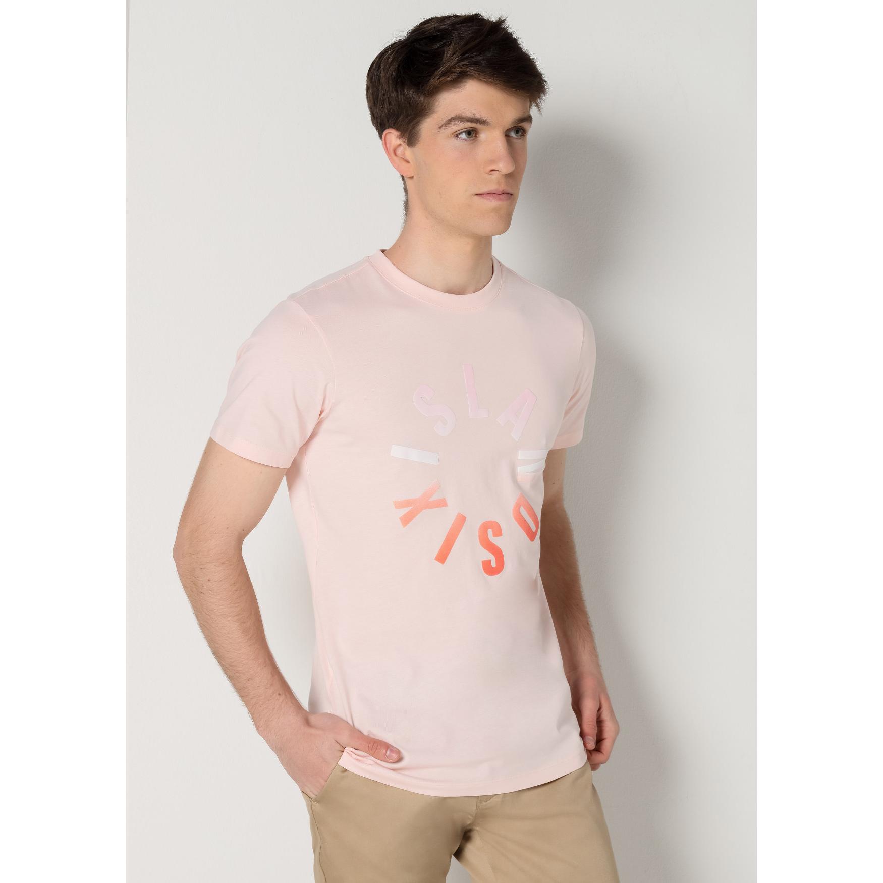 SIX VALVES - Camiseta Glitter Logo Pink