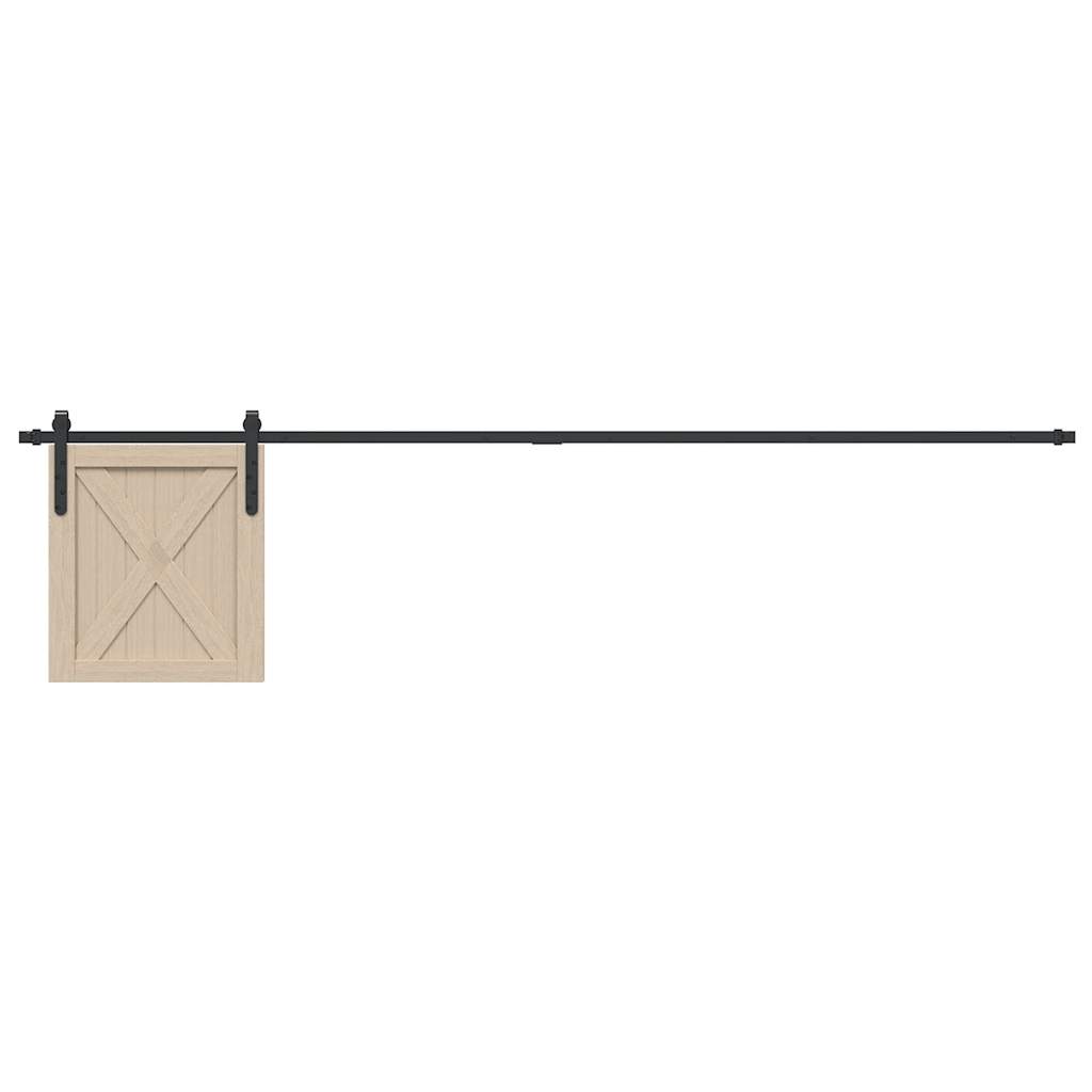 vidaXL Kit de puerta corredera de armario acero carbono 213 cm