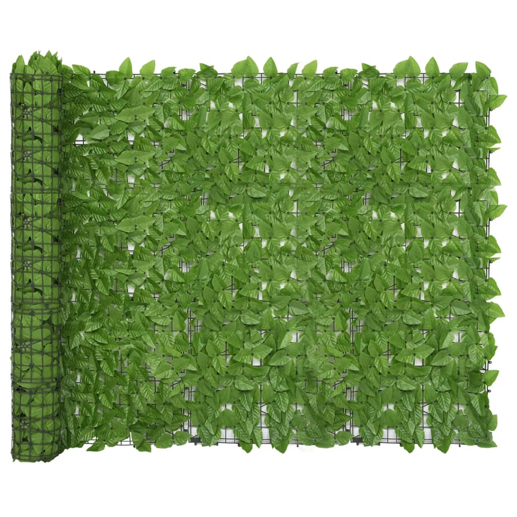 vidaXL Pantalla de balcón de hojas 200x150 cm Color Verde oscuro, Verde,