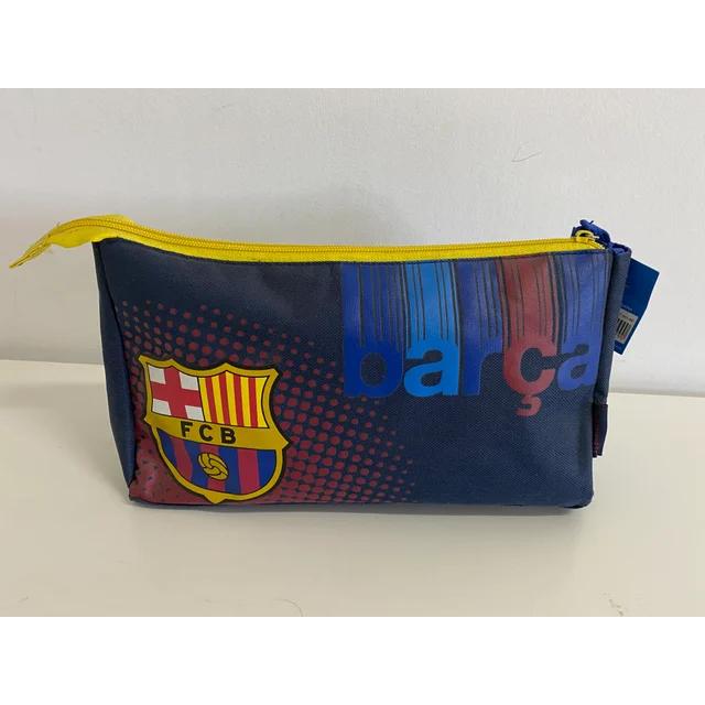Bolsa de aseo F.C. Barcelona oficial, neceser deportivo con diseño licenciado para gimnasio, colegio y viajes, dimensiones 26x15x8 cm, ideal como estuche escolar o regalo - Cypbrands
