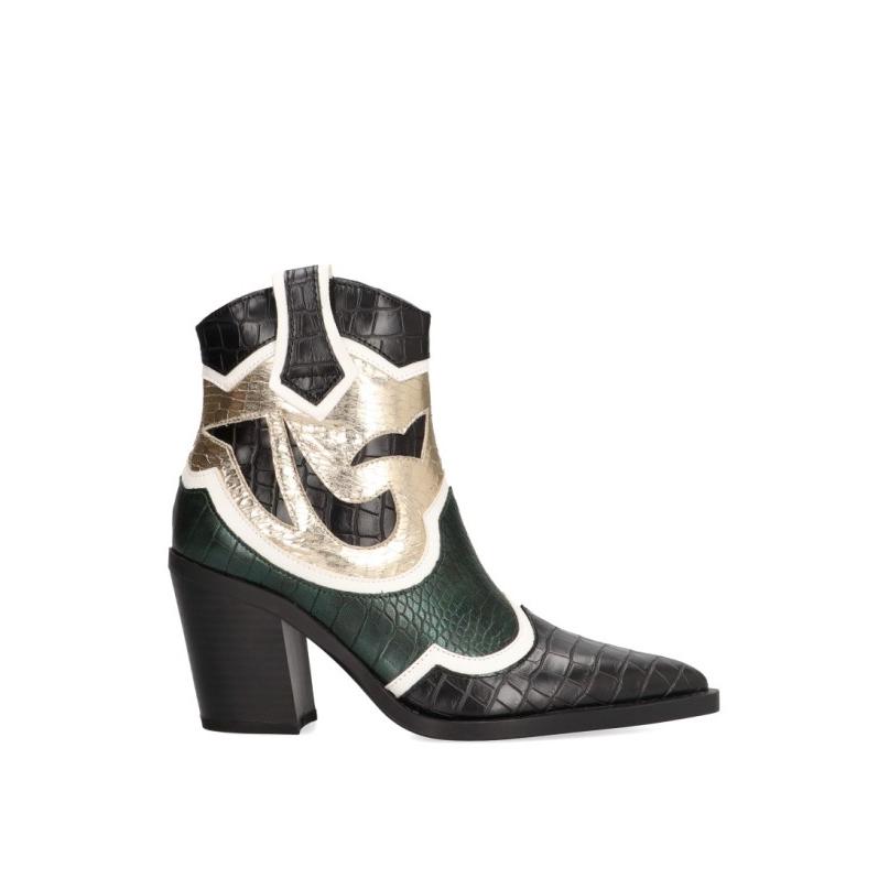 Botin Campero Luna Trend - Mujer - Tacón Alto - Modelo M4745 - Color Verde