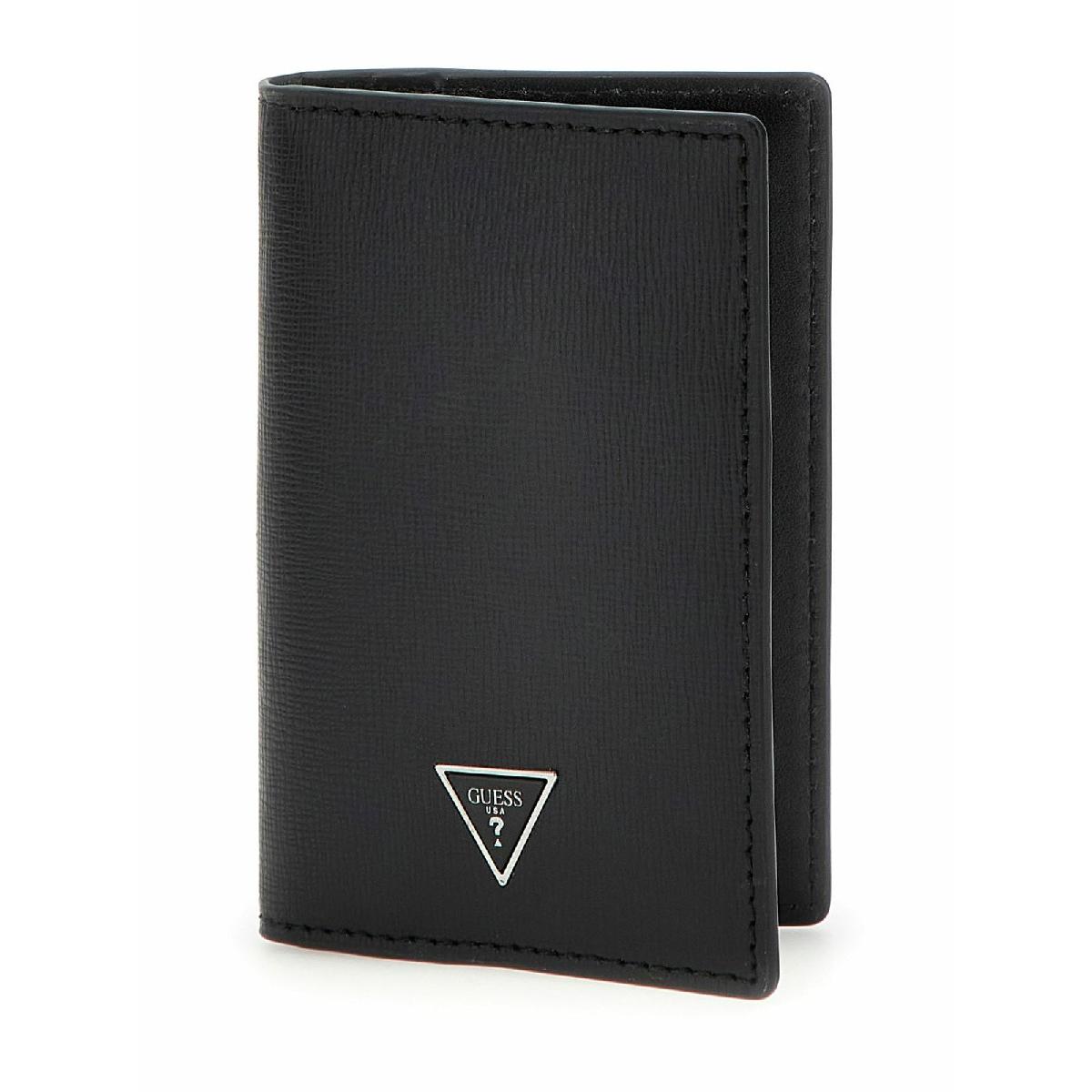 Portatarjetas Guess Milano de Piel Negra SMMTSLLEA56-BLA