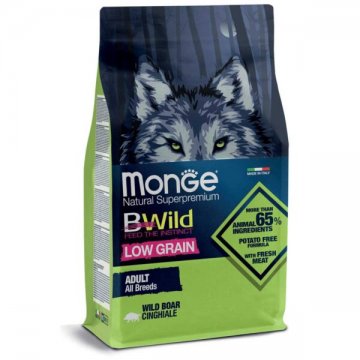 Monge Bwild Low Grain Adult Javali - 12kg