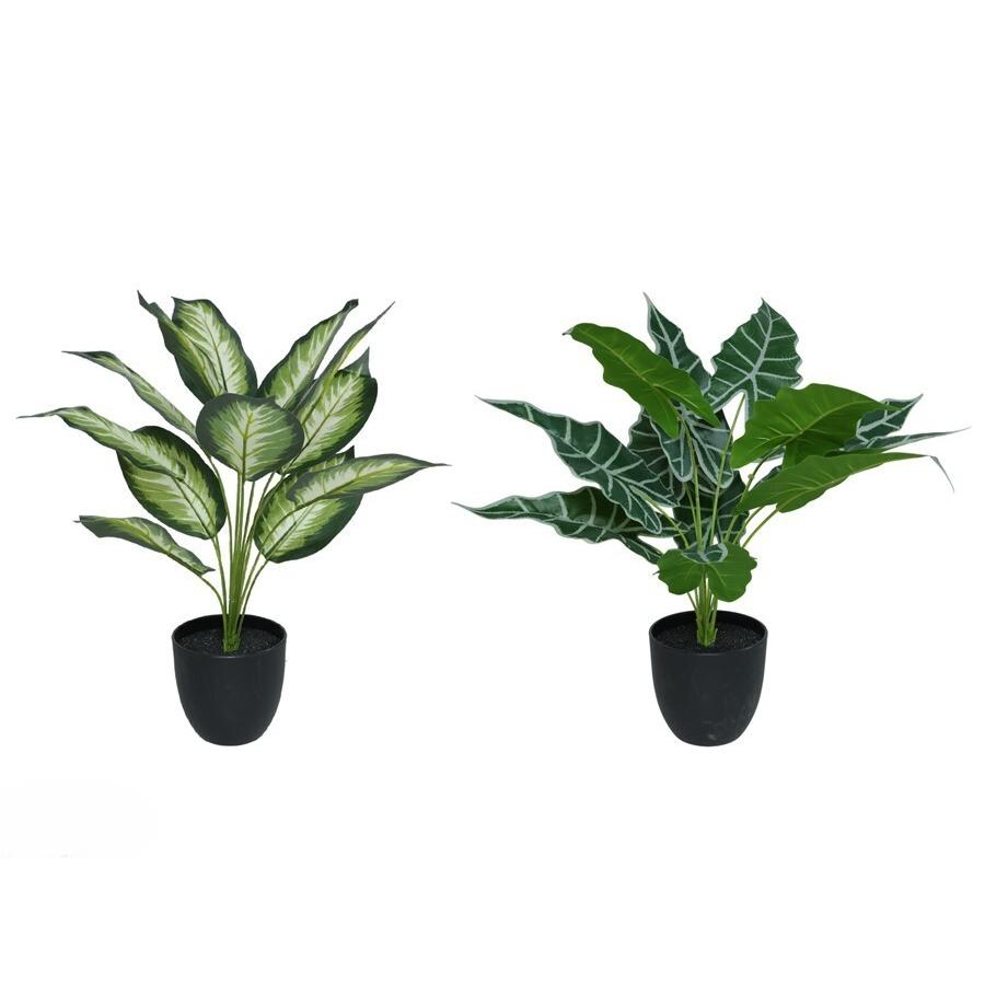 Gerimport Maceta planta artificial 51 cm 2 modelos