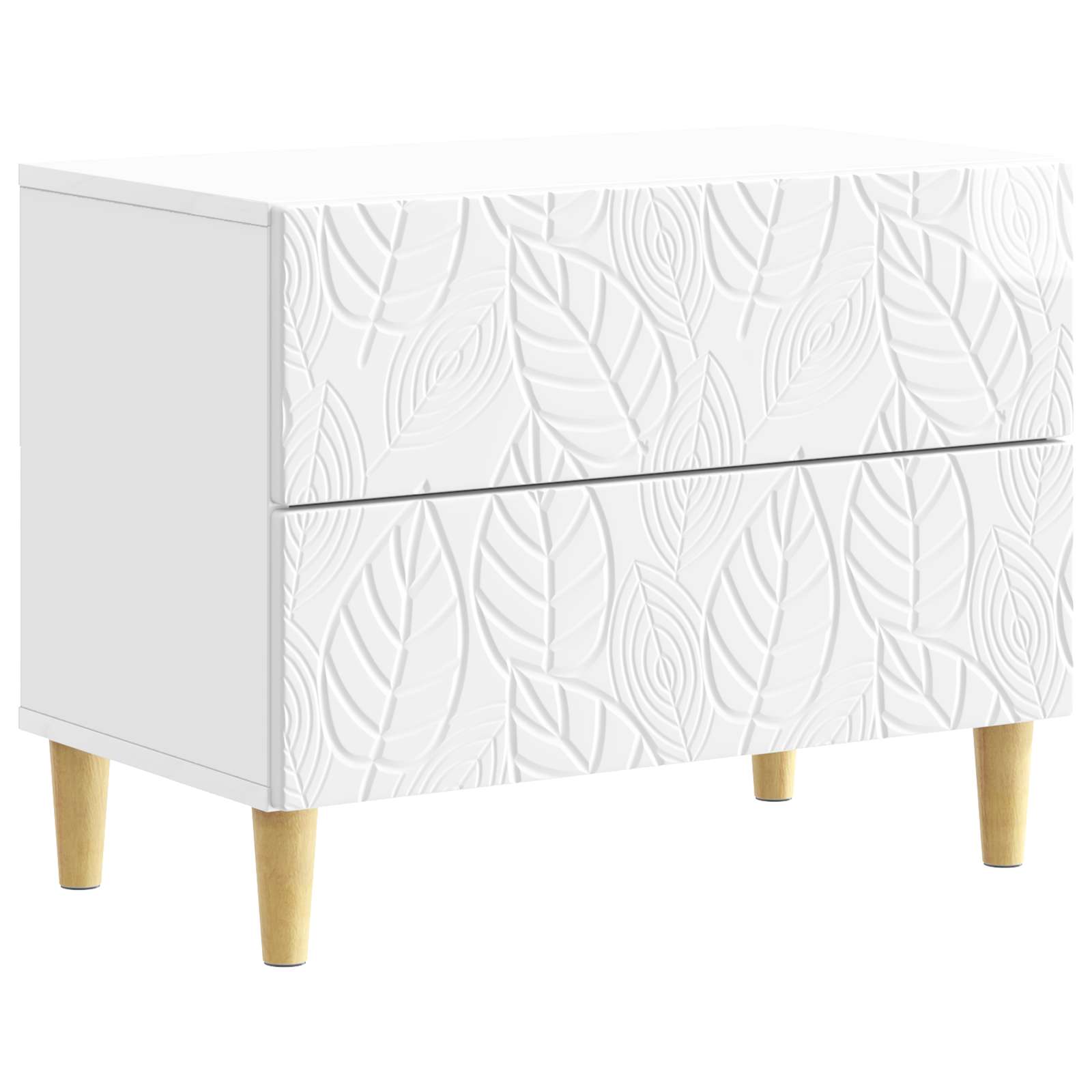 vidaXL Mesita de Noche 62 x 34,5 x 48 cm Madera de ingeniería Multicolor