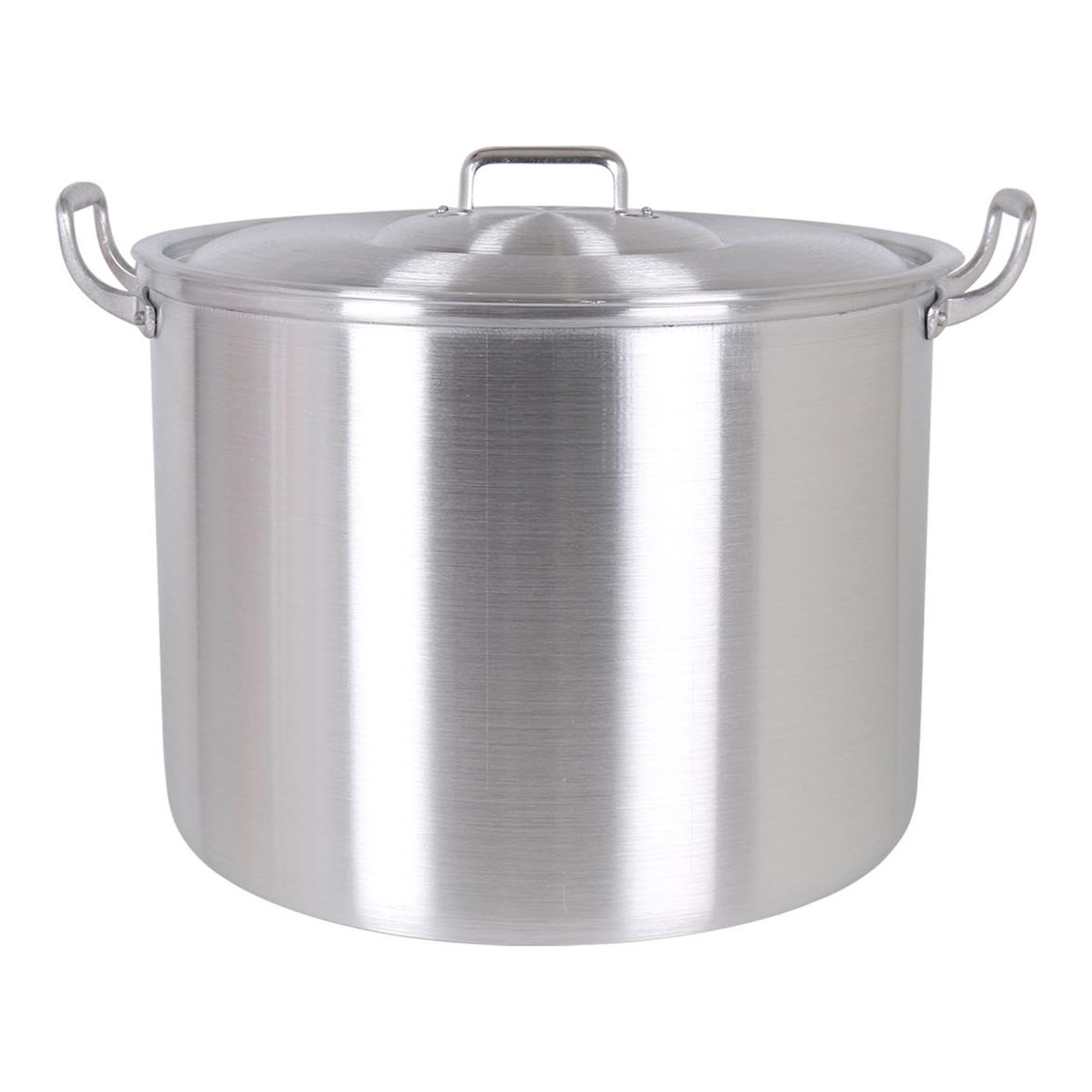 VR - Olla con Tapa Aluminio 38CM - Olla de Aluminio Resistente y Duradera - Olla de Aluminio para Cocinar de Forma Eficiente - Olla de Aluminio con Tapa Hermética - Olla de Aluminio Versátil para Todo Tipo de Cocina