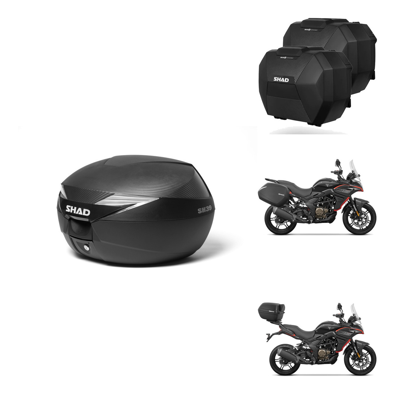 Maletas Sh38x Carbon + Herraje Baul + He KIT-577346