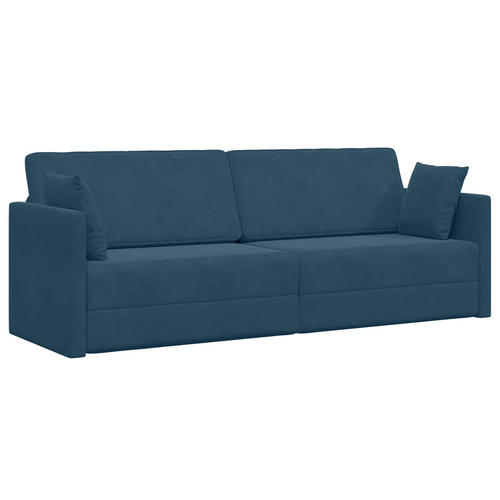 vidaXL Sofá-cama de piso 213 x 70 x 77 cm Terciopelo Multicolor