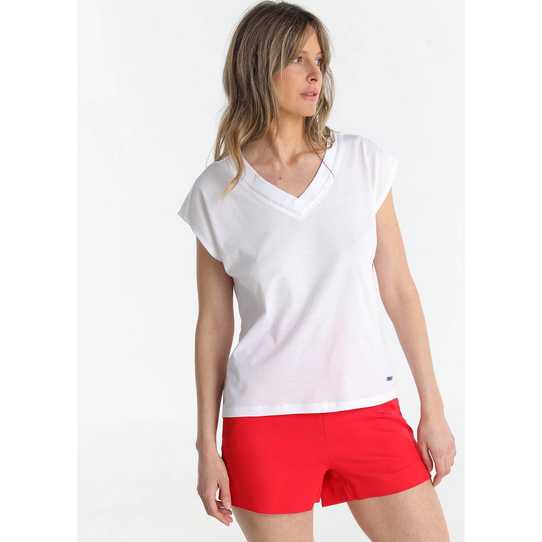 Victorio & Lucchino - Camiseta Detalle Cuello White