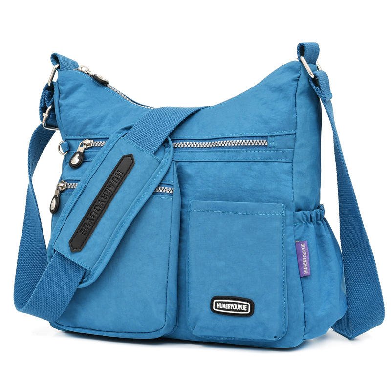 Bolso cruzado para mujer, bolso impermeable con múltiples bolsillos, bolso de hombro, mensajero grande ligero