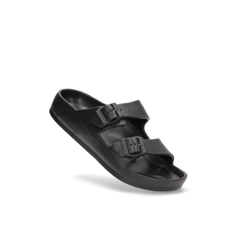 Chanclas Sandalias Playa Sandalia Playa Etika - Mujer - Suela Plana - Modelo 10076 - Color Negro