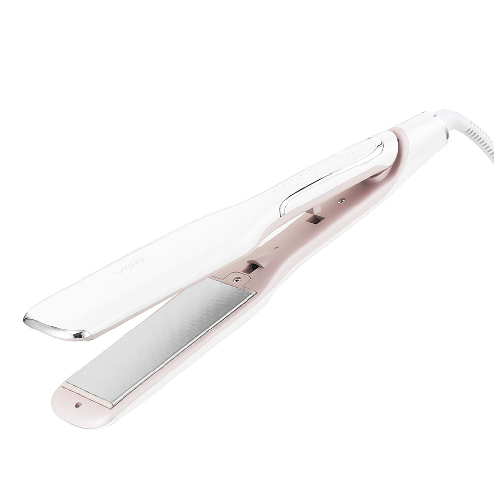 Plancha de pelo profesional 50W, planchas anchas de cerámica con indicador de temperatura, temperatura ajustable 120 ° C-200 ° C para todo tipo de cabello
