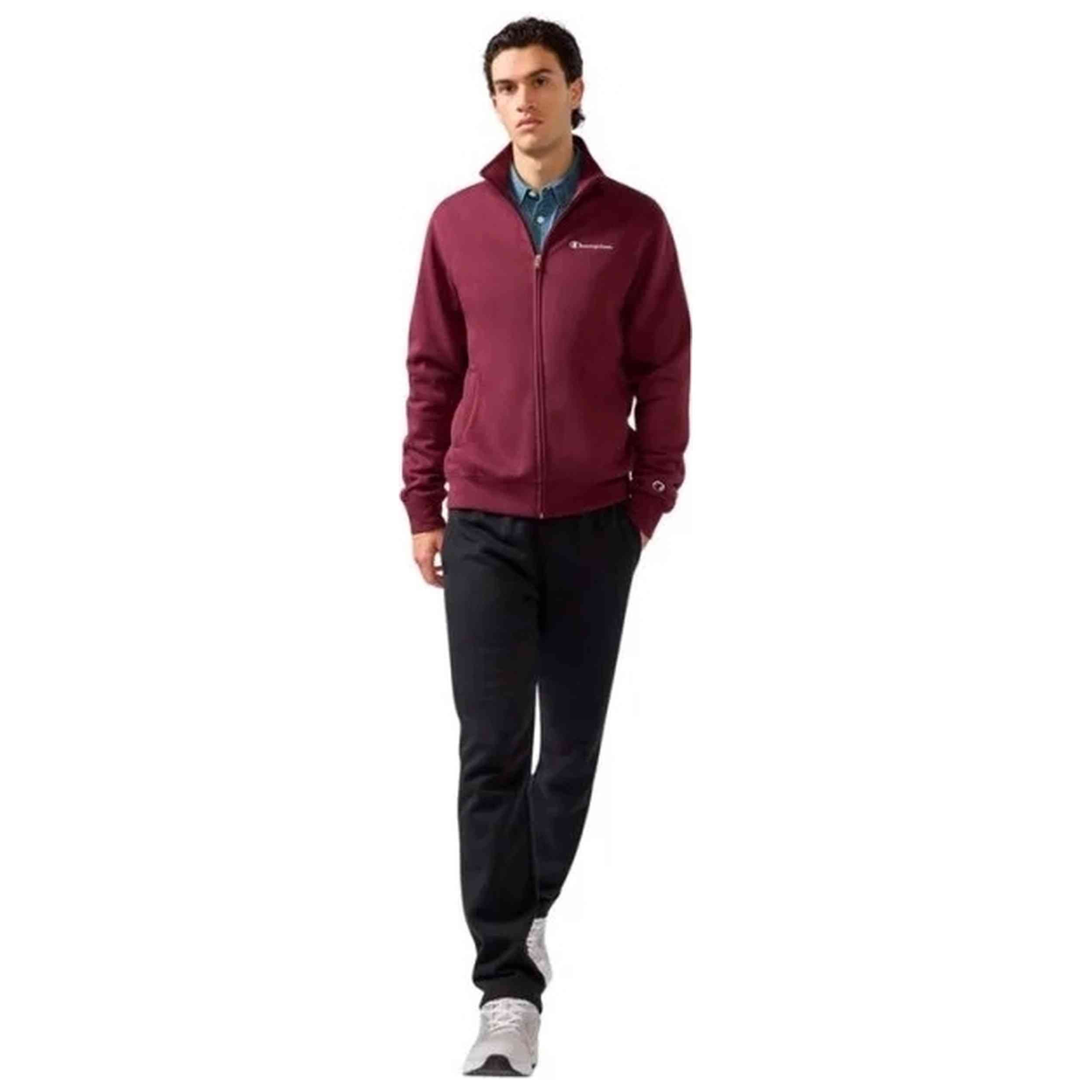 Nan Champion modelo 221786-Rs522 Full Zip Sweatsuit en color Rojo
