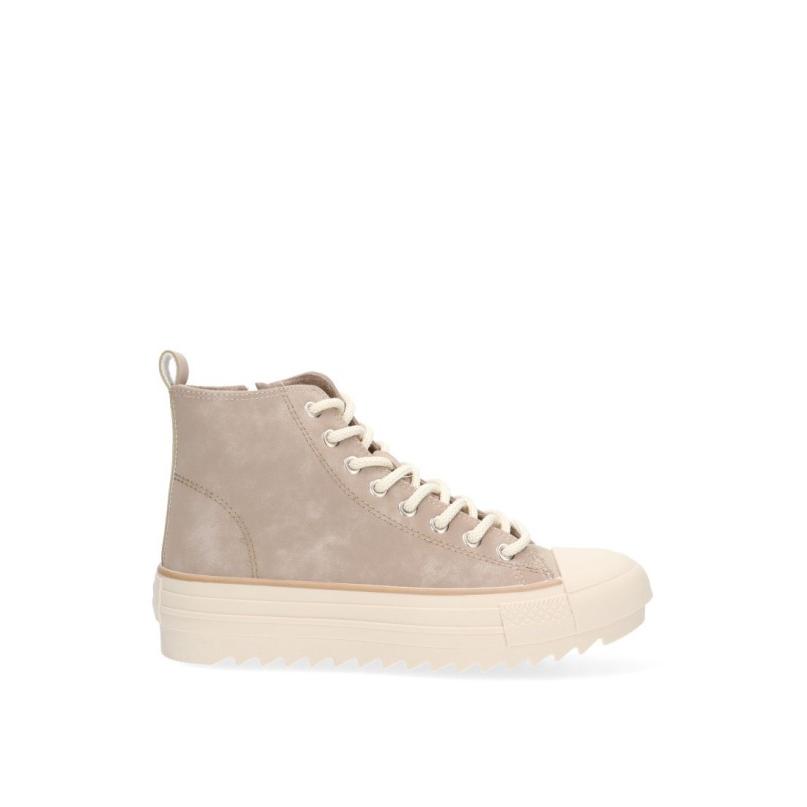 Zapatillas Basket Etika - Mujer - Suela Doble - Modelo 52418 - Color Taupe