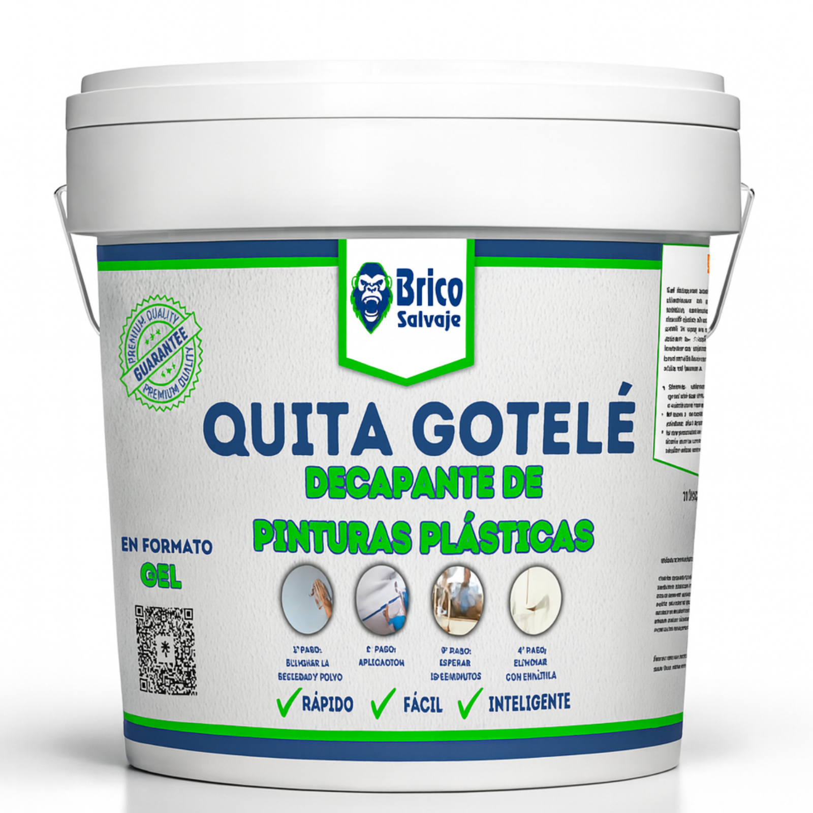 Bricosalvaje Quita Gotelé Eliminador de Pinturas - Gel Decapante en Base Agua