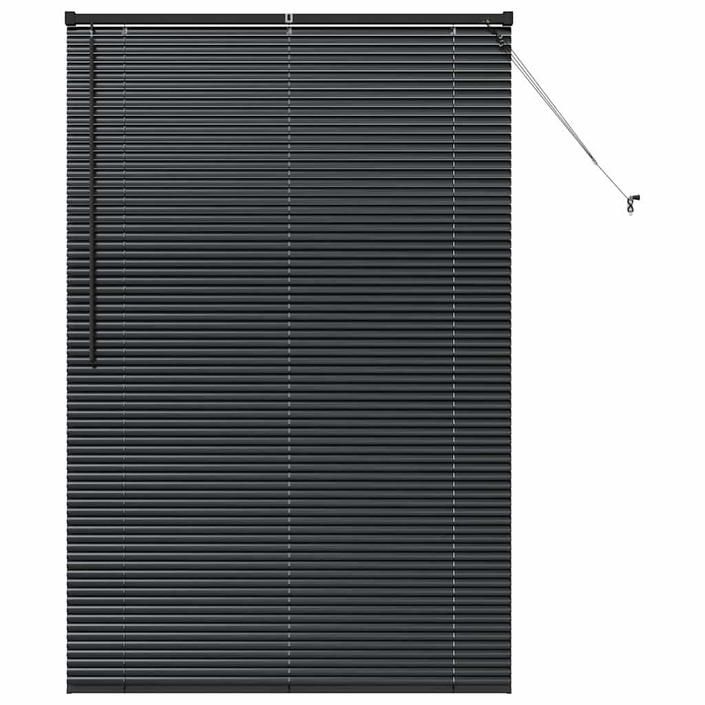vidaXL Persianas venecianas Manual Negro 175 x 115 cm Aluminio