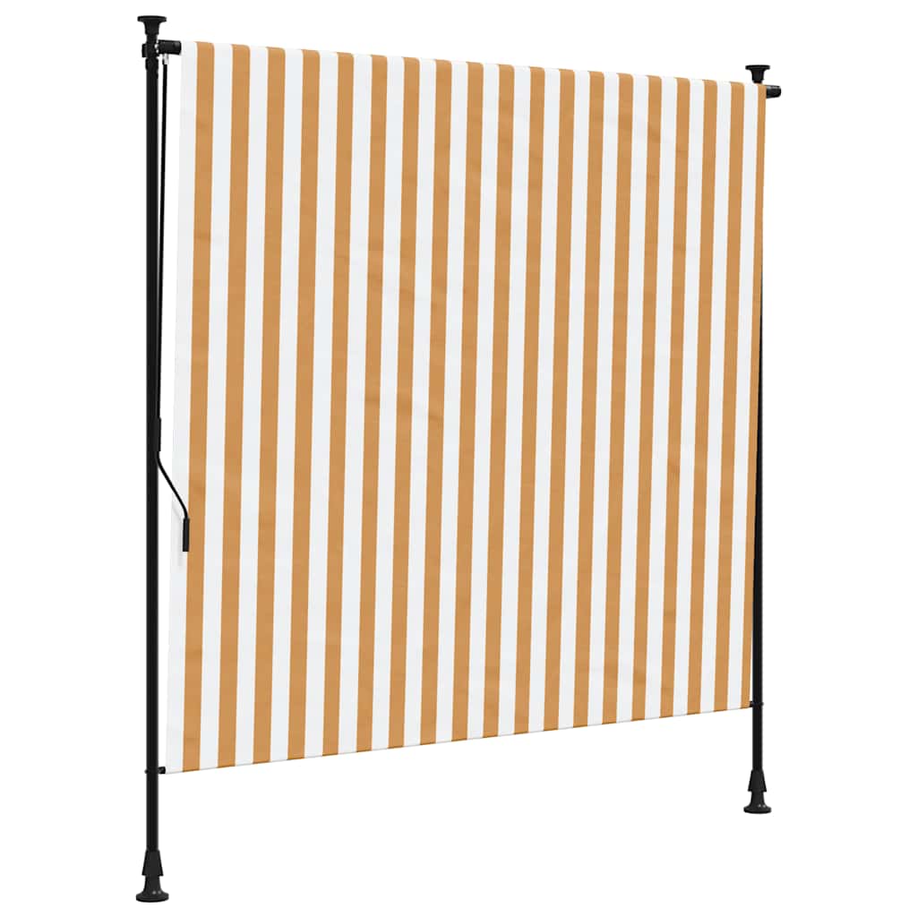 vidaXL Persiana enrollable exterior tela acero 150x270 cm Multicolor
