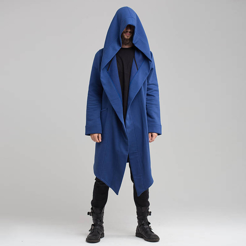 TK Chaqueta de hombre, abrigo informal para hombre, cárdigan, capa, sudadera con capucha