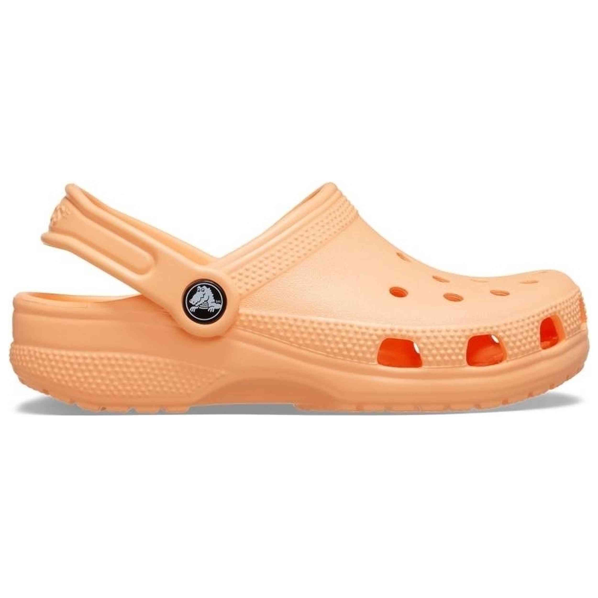 Zuecos Crocs modelo Classic Clog T en color Naranja