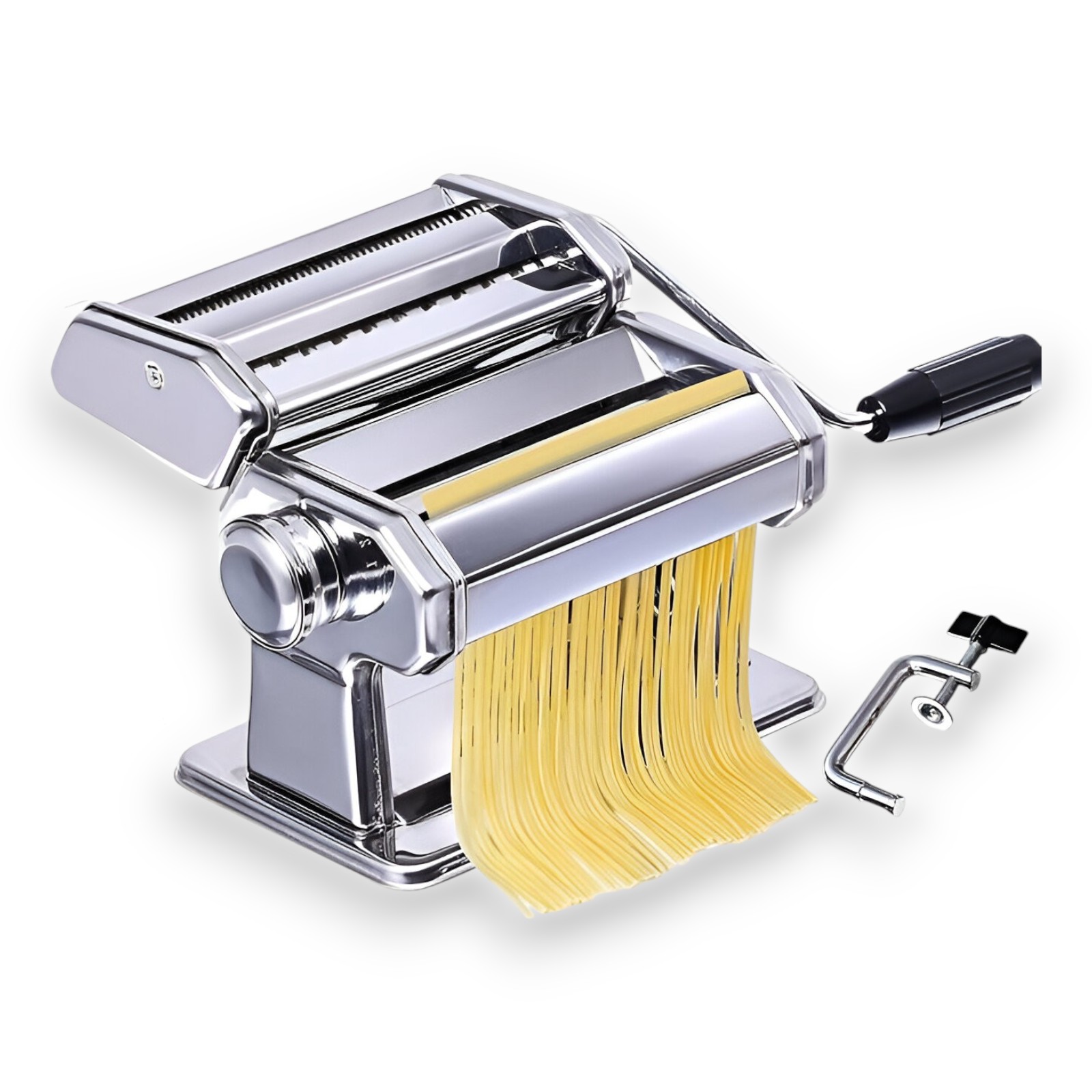 Máquina para hacer fideos - Acero inoxidable - Dimensiones 20,8x19x15,5cm, herramienta de cocina
