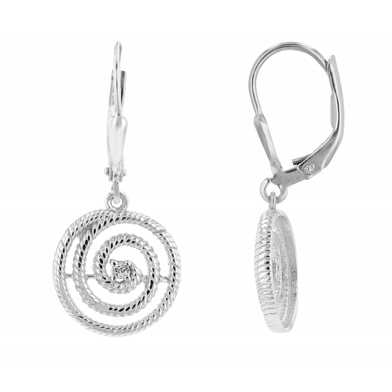 Pendientes de Argola "Akira” em Prata de Lei 925 Banhada a Ródio