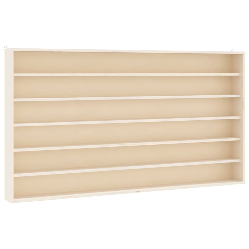 vidaXL Vitrina de madera para coleccionistas con 6 estantes