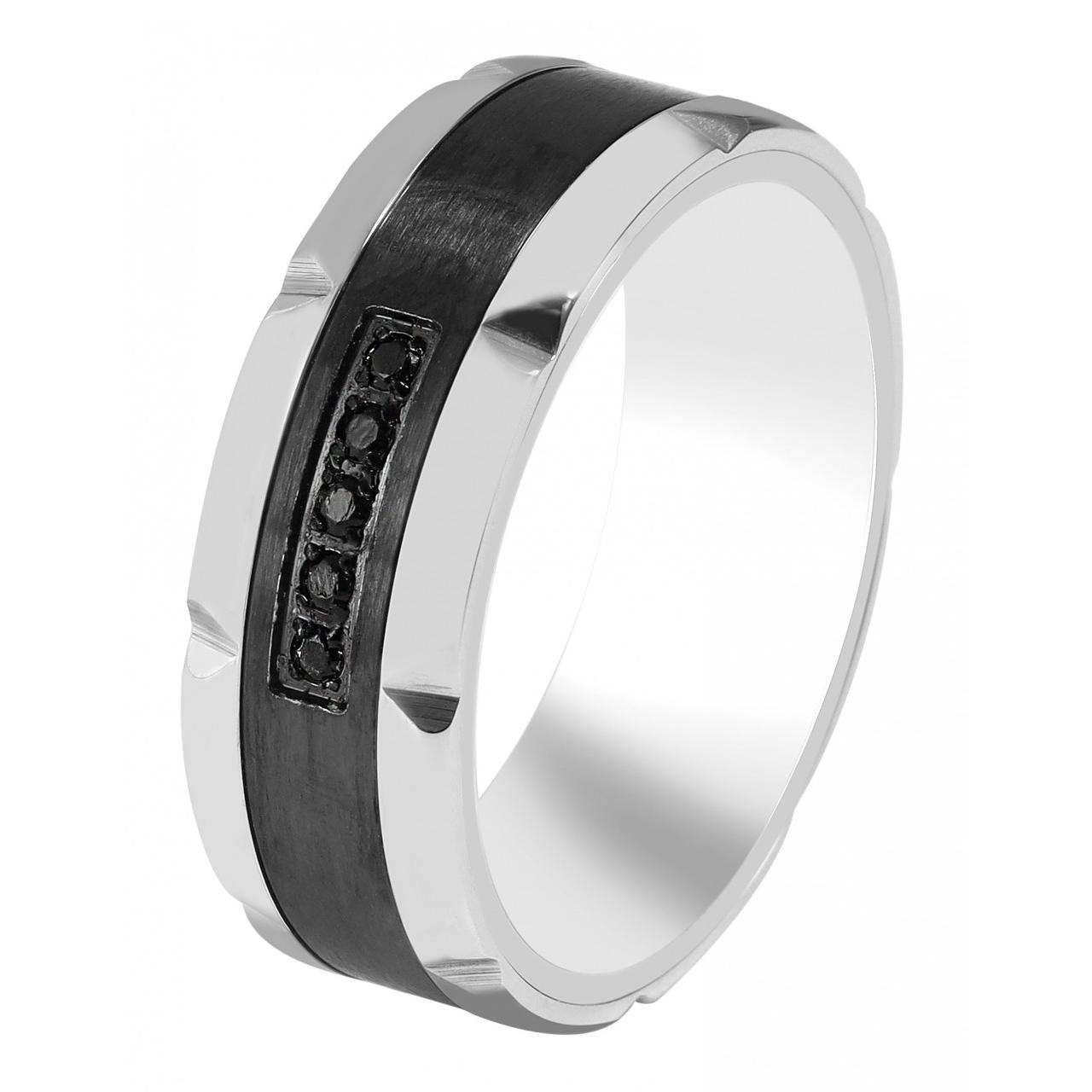 Akzent® Anillo Masculino em Aço Inoxidável - Tam.58 - 0096