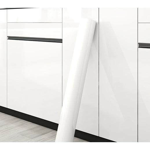 Pegatina Blanca Brillante Para Cocina Autoadhesiva Resistente Al Agua Y Humedad Para Decoración De Mesas Y Encimeras Protección De Armarios