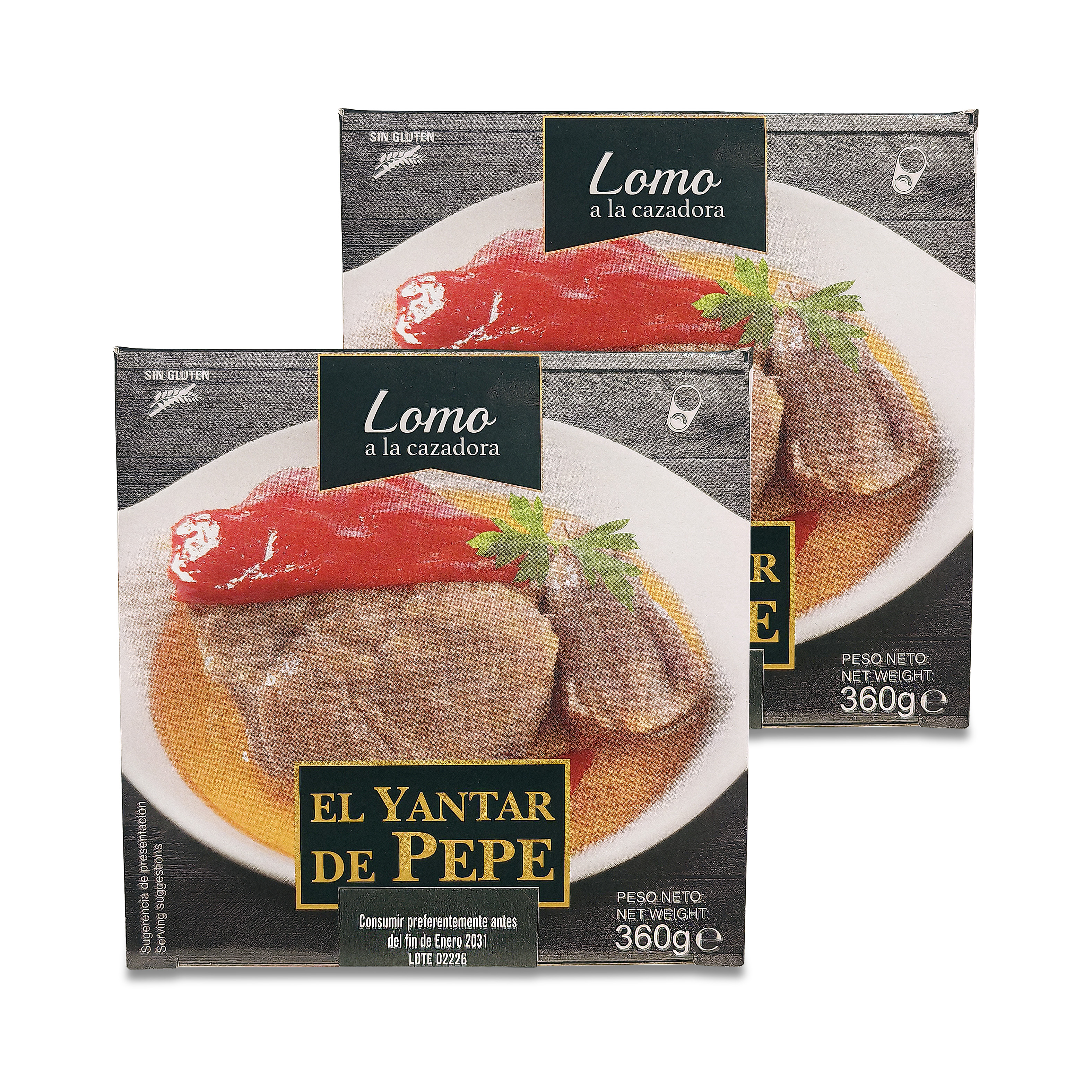 Lomo a la cazadora de El Yantar de Pepe (Pack de 2 unidades de 360gr)