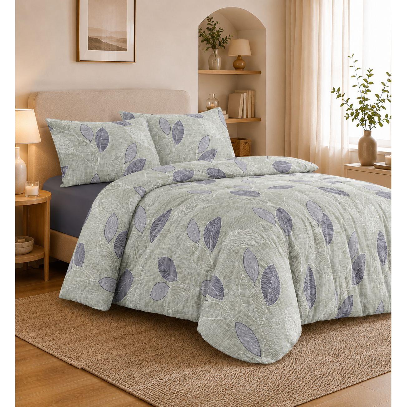 OsoNube – Juego de Cama Estampado de 3 o 4 Piezas para Camas de 90, 105, 135, 150 y 180 cm, Incluye Funda Nórdica, Sábana Bajera Ajustable y 1 o 2 Fundas de Almohada, Poliéster Suave y Transpirable