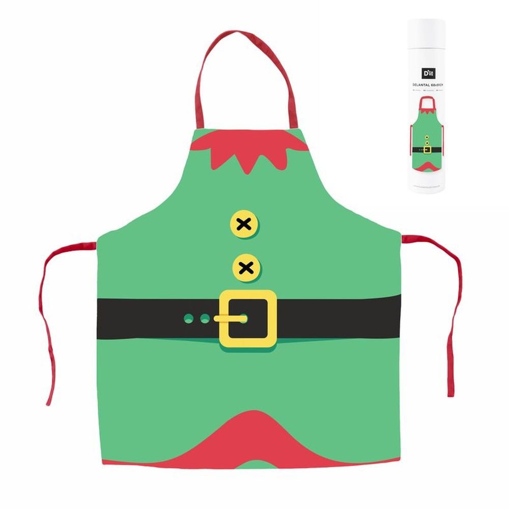 DCASA DELANTAL ELFO NAVIDAD ELFO 68x1x91 Cms.