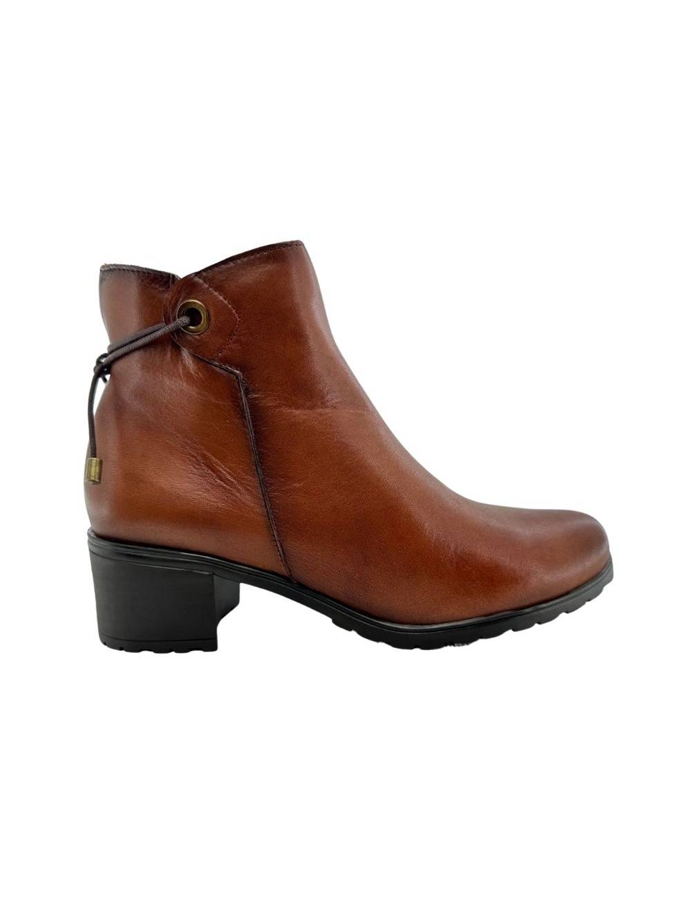 BOTINES DE PIEL MUJER CREMALLERA TACÓN MEDIO GIORDA BO37274 BO37274 Giorda