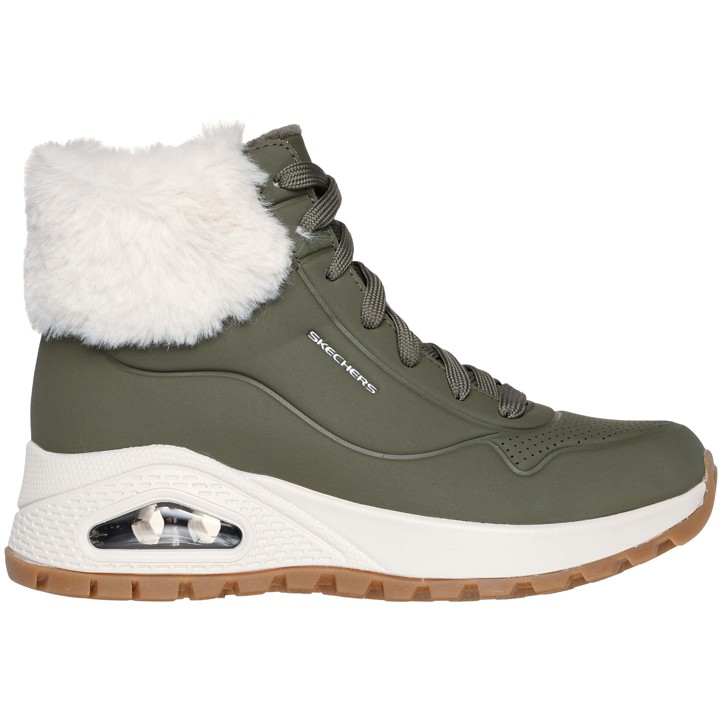 Bota Media marca Skechers modelo 167274Nat para mujer en color beig