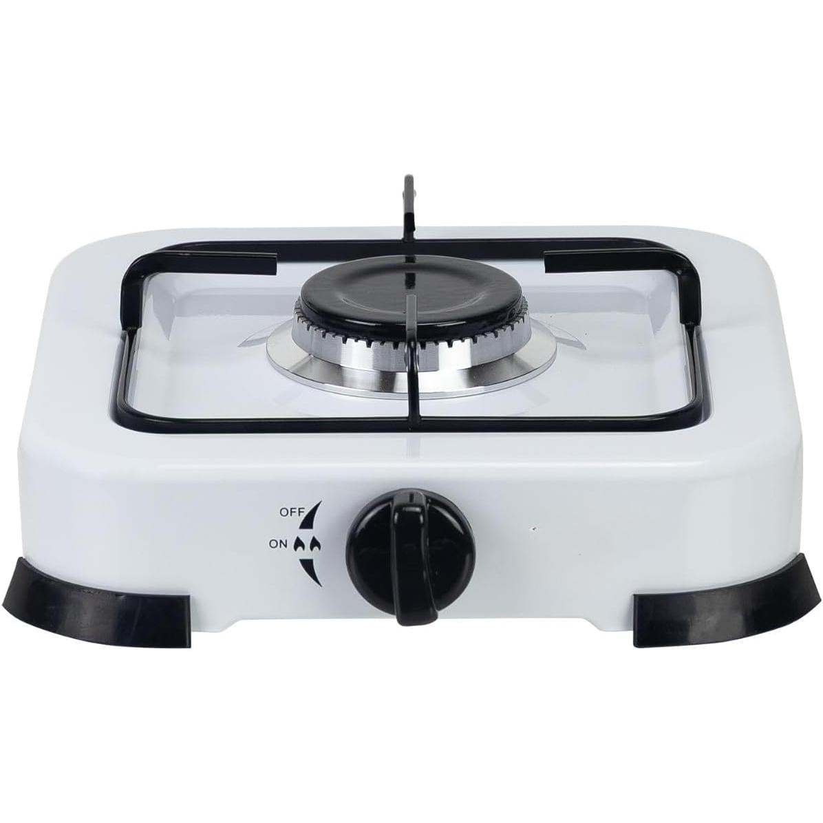 Cocina de Gas Portátil SPRING Sencilla – Hornillo de Hierro Resistente de 28x28x7 cm, Llama Potente y Estable, Ideal para Camping, Terraza o Cocina Exterior – Fácil Encendido y Gran Durabilidad para Uso Diario