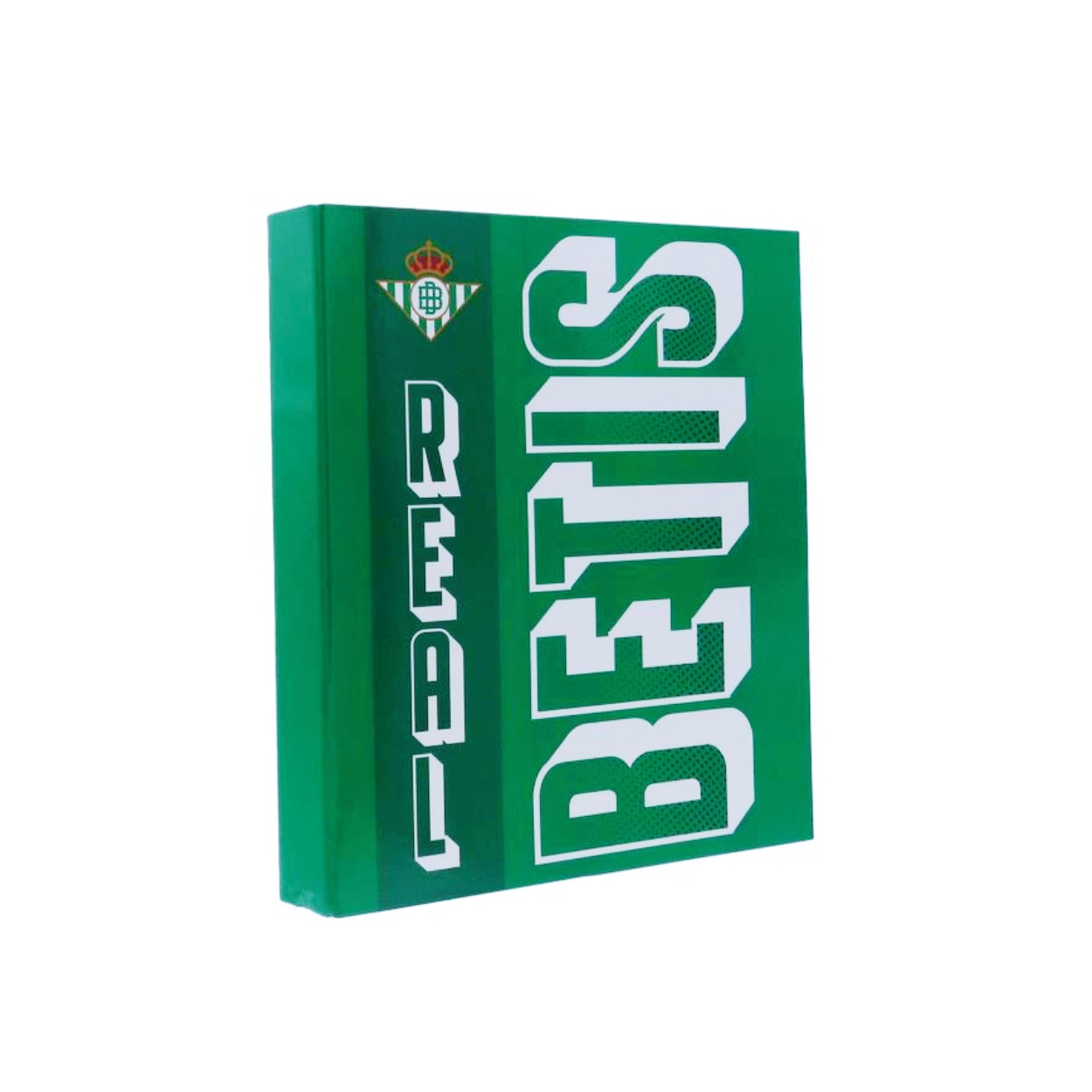 Archivador Real Betis Balompié | CYPBRANDS - Archivador de 4 anillas metálicas, cartón grueso forrado, producto oficial, 34x26 cm // Ref: 02173287AA29