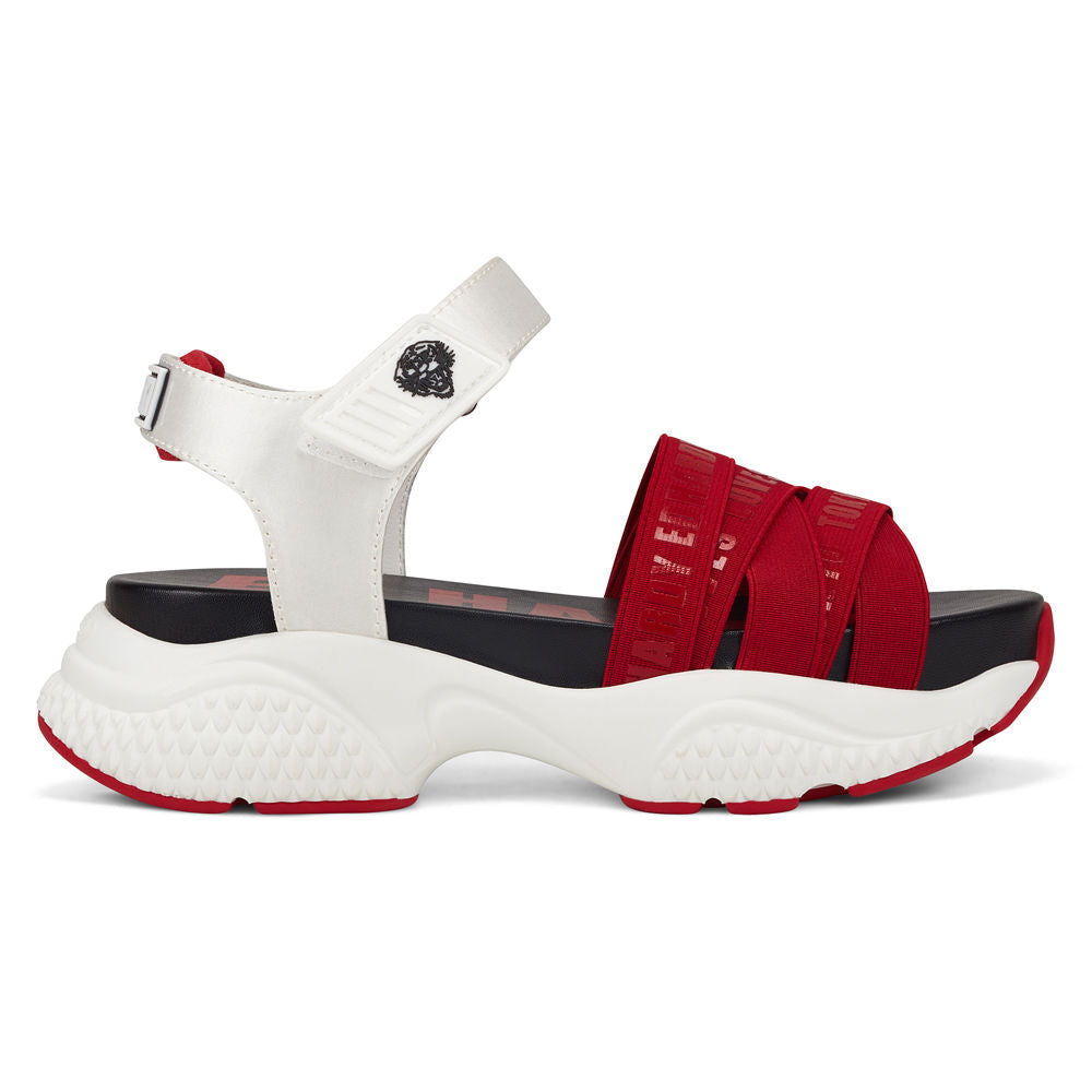 Ed Hardy Overlap Sandal Red/White