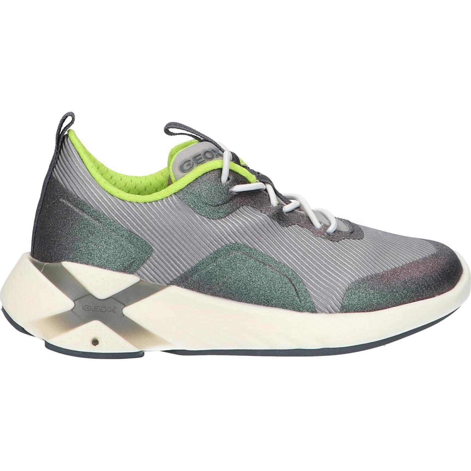 Women's and girls and boys' sneakers geox j04dda 011bc j playkix boy c1695 dk silver-lime