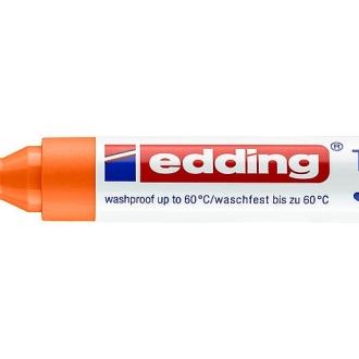 Edding 4500 rotulador permanente para textil - punta redonda - trazo entre 2 y 3mm - olor neutro - secado rapido - color naranja (10 uds)