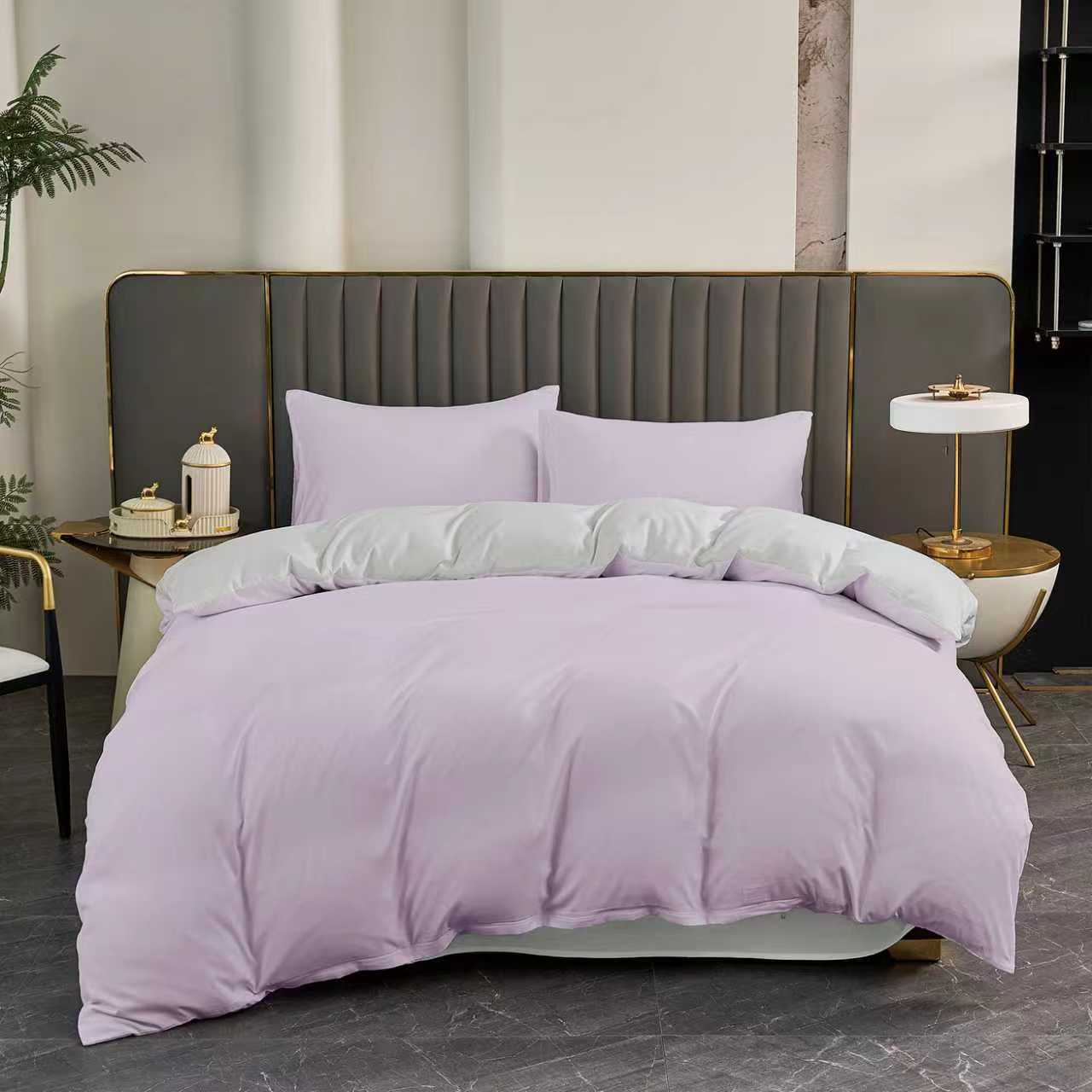 Juego de Funda Nórdica 3/4 Piezas de Algodón Extrasuave Juego de Ropa de Cama 90/105/135/150CM