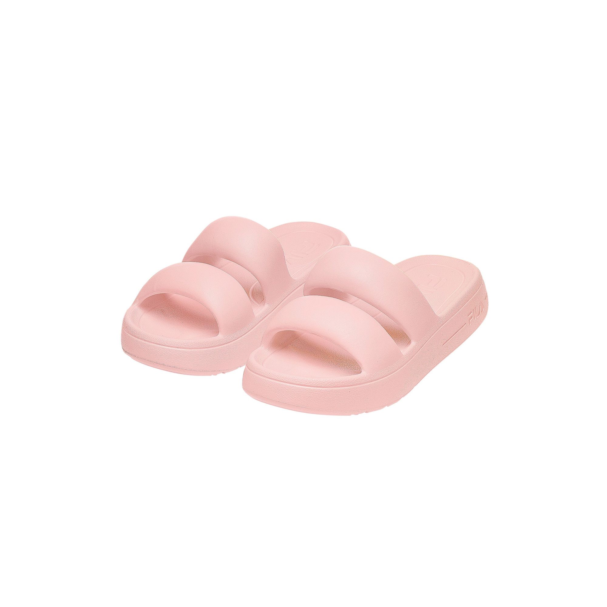 FILA | Chanclas Slide Mujer, Superbubble Slide Wmn, Sintético, Rosa, Beige y Negro, Diseño Maxi Acolchado con Tira Ancha, Plantilla Suave y Cómoda, Ideales para Piscina, Playa y Uso Diario