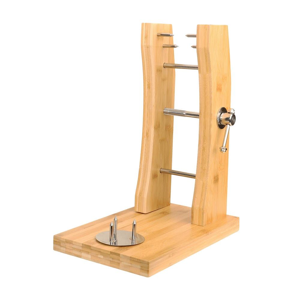 Jamonero modelo Vertical, ocupa menos espacio - Diseño de alta sujeción y durabilidad - Anclajes para un corte seguro