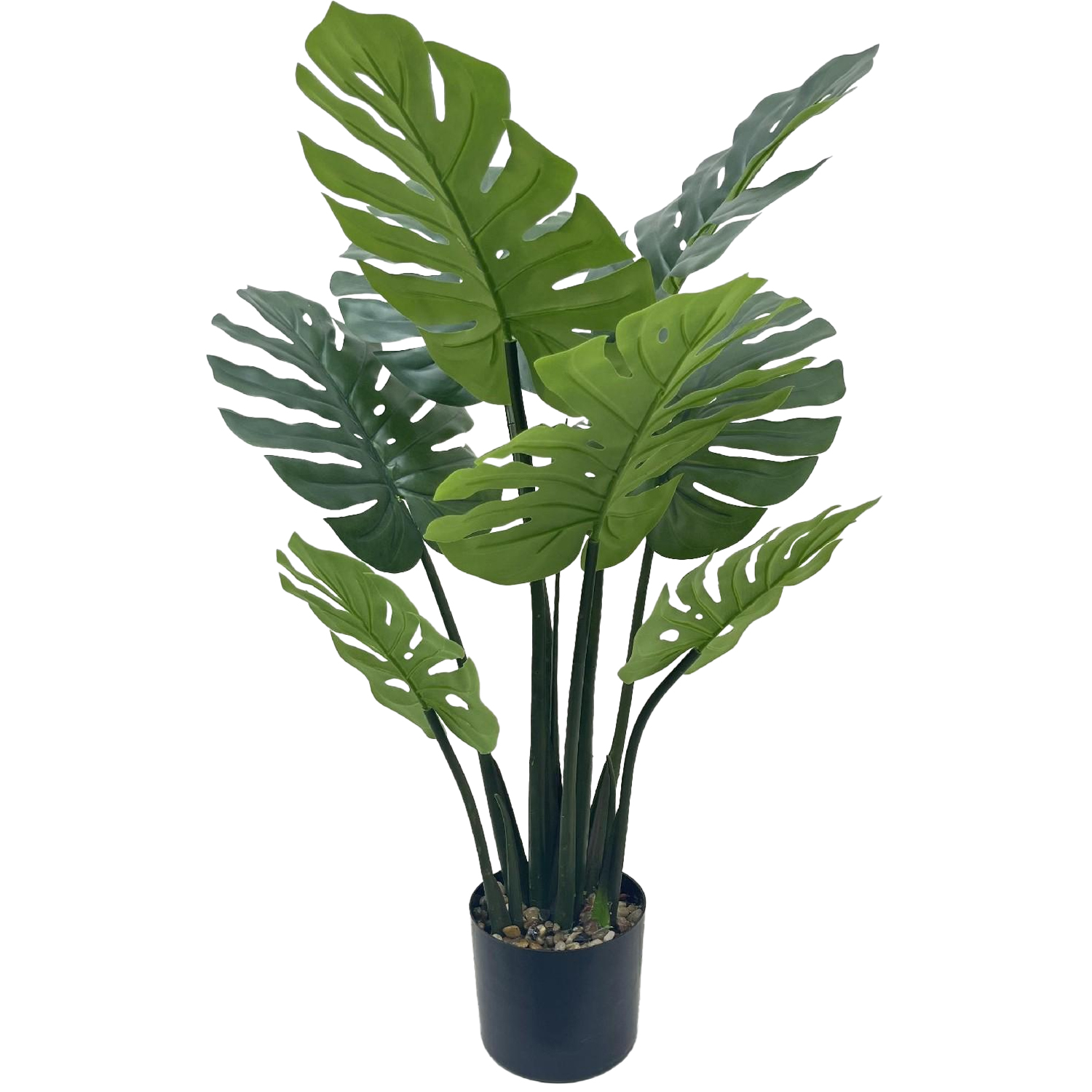 Planta artificial monstera 120 cm 11, material acrílico, melamina, plástico, color verde Fijalo