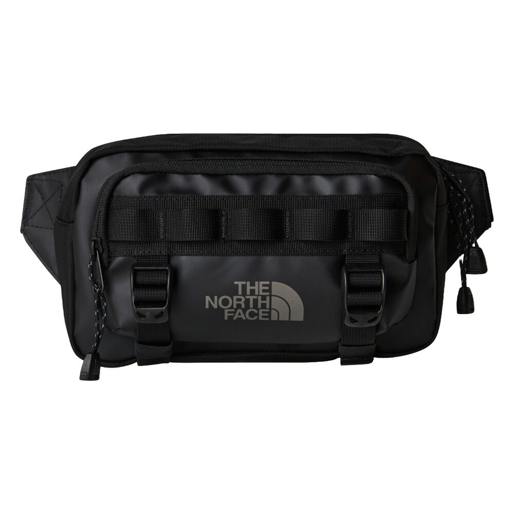 Riñonera Negra The North Face Base Camp Black-Asphalt Grey-Smoked Pearl con Opciones de Organización