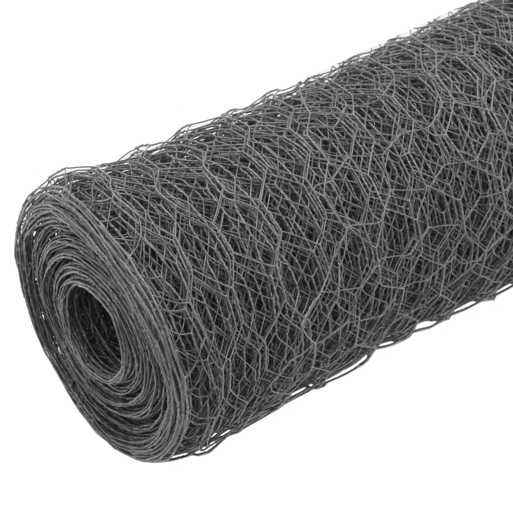 Vidaxl Alambrada de Gallinero Acero Galvanizado 25x1,2m Color Verde