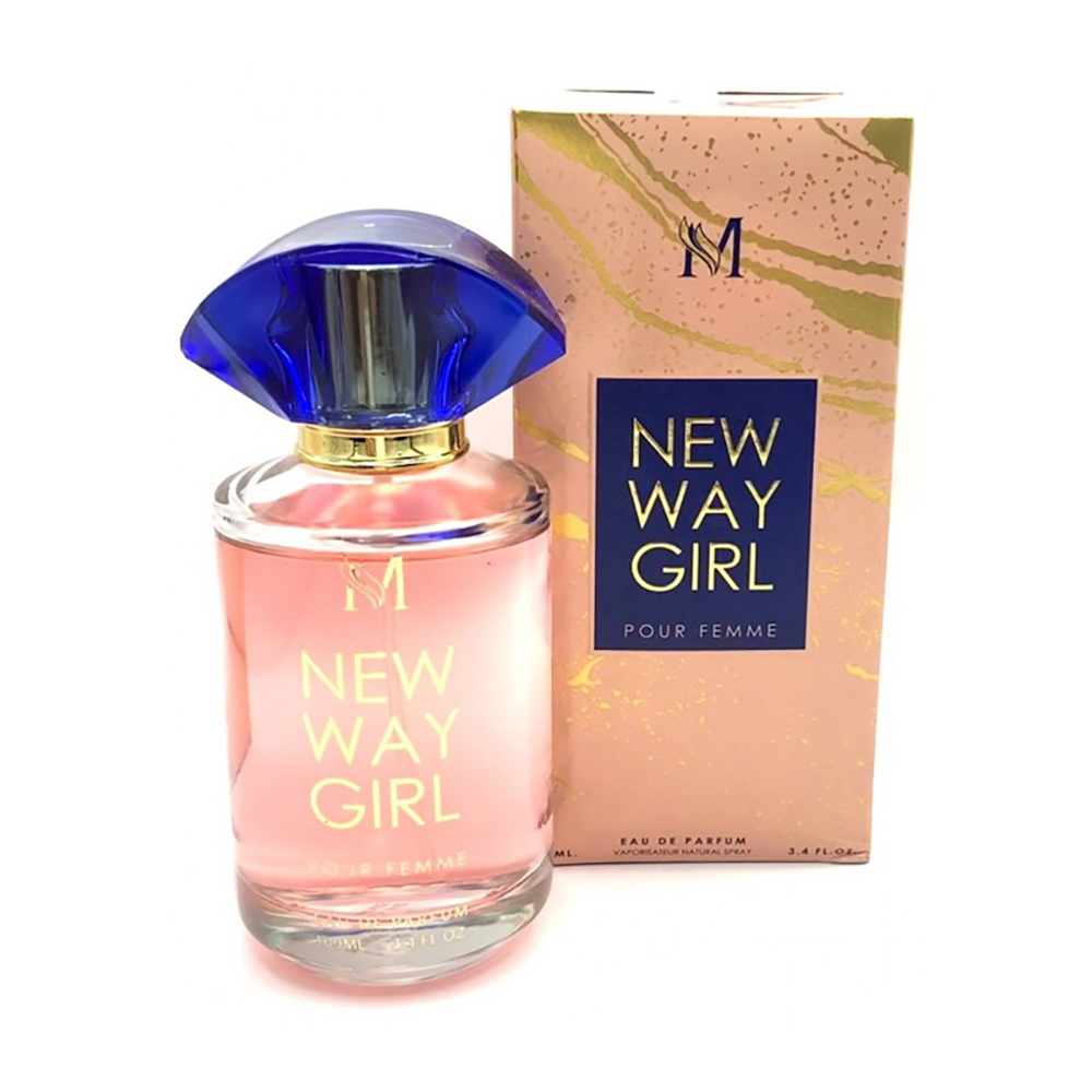 New Way Girl Pour Femme Eau de Parfum Mujer 100 ml, Perfume Femenino Floral y Fresco con Flor de Naranjo, Bergamota, Jazmín, Tuberosa, Vainilla y Almizcle Blanco, EDP Spray 3.4 fl oz