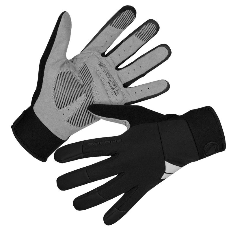 ENDURA | Guantes Largos Windchill Negro - El viento es el enemigo en la carretera, la colección Windchill te ayudara a derrotarlo. Guantes de dedo completo con revés de la mano a prueba de viento y