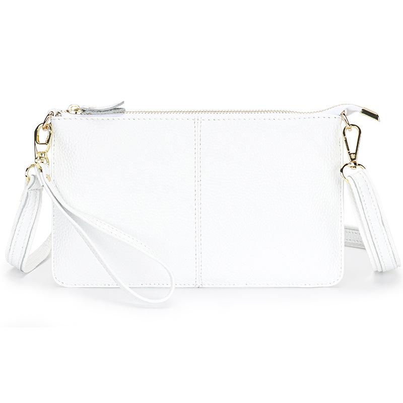 Bolsos cruzados pequeños de cuero genuino para mujer, mini bolsos de hombro, carteras